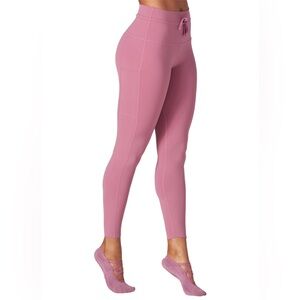 Tavi 7/8 Tie Waist Pocket Tight leggings in Berry Color NWT